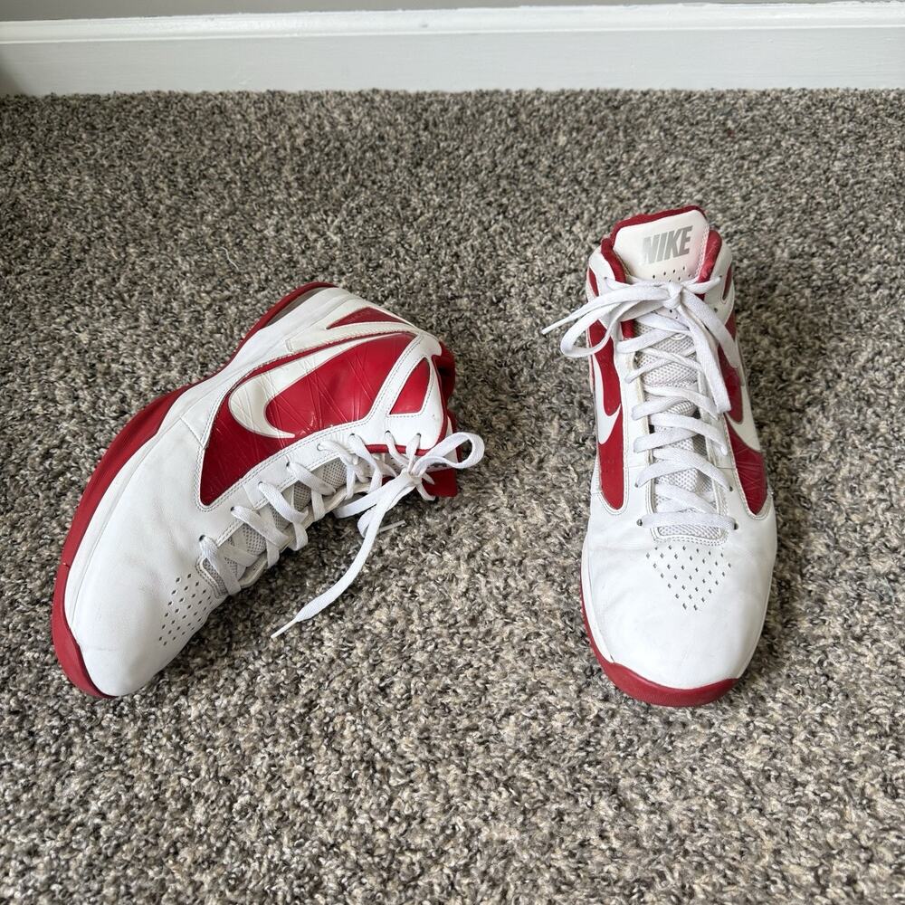 Nike Air Max Destiny TB Flywire Men US 14 White Red Varsity Shoe Sneakers